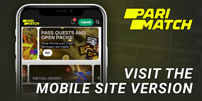 Visit Mobile Site version